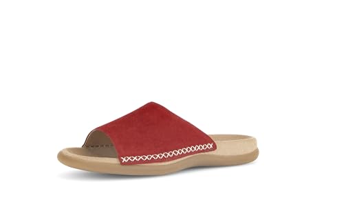 Gabor Damen Pantoletten | Frauen Slipper | Best Fitting | sommerclogs | Sandalen | Freizeitschuhe | Schlupfschuhe | schluepfschuhe | Rubin | 38 EU - 5 UK von Gabor