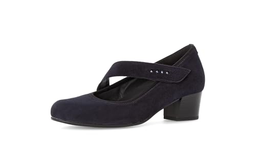 Gabor Damen Plateaupumps, Frauen Absatzschuhe,Court Shoes,stöckelschuhe,Plateau-Sohle,high Heels,Heels,stoeckelschuhe,Dark-Blue,42.5 EU / 8.5 UK von Gabor