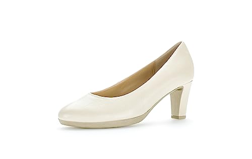 Gabor Damen Plateaupumps, Frauen Absatzschuhe,Plateau-Sohle,hohe Sohle,high Heels,Heels,hochhackige Schuhe,stoeckelschuhe,Panna,42 EU / 8 UK von Gabor