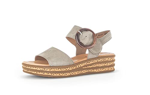 Gabor Damen Plateausandalen, Frauen Sandalen,Best Fitting,Dicke Sohle,bequem,Sommerschuhe,Freizeitschuhe,offene Schuhe,Schilf,37.5 EU / 4.5 UK von Gabor