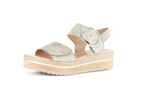 Gabor Damen Plateausandalen, Frauen Sandalen,Best Fitting,Sommerschuhe,Freizeitschuhe,offene Schuhe,Strandschuhe,Schilf/Mutaro,40 EU / 6.5 UK von Gabor