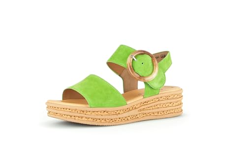 Gabor Damen Plateausandalen, Frauen Sandalen,Best Fitting,freizeitschuhe,offene schuhe,strandschuhe,dicke sohle,granny green,40 EU / 6.5 UK von Gabor