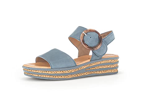 Gabor Damen Plateausandalen, Frauen Sandalen,Best Fitting,strandschuhe,plateausandaletten,dicke sohle,bequem,sommerschuhe,jeans,40.5 EU / 7 UK von Gabor