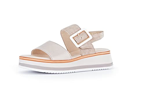 Gabor Damen Plateausandalen, Frauen Sandalen,Moderate Mehrweite (G),plateausandaletten,dicke sohle,bequem,puder/oasi (LDS),41 EU / 7.5 UK von Gabor