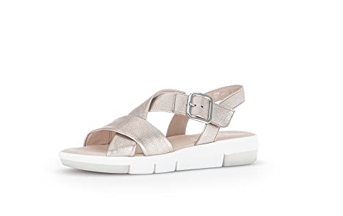 Gabor Damen Plateausandalen, Frauen Sandalen,plateau-absatz,plateau-sohle,dicke sohle,breite sohle,hohe sohle,sommerschuhe,puder,37.5 EU / 4.5 UK von Gabor