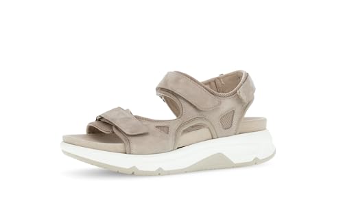 Gabor Damen Plateausandalen, Frauen Sandalen,Wechselfußbett,offene schuhe,strandschuhe,plateausandaletten,dicke sohle,leinen,41 EU / 7.5 UK von Gabor