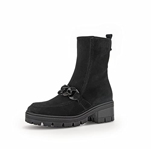 Gabor Damen Plateaustiefeletten, Frauen Stiefeletten,Wechselfußbett,Moderate Mehrweite (G),plateauabsatz,schwarz(Micro/uni),42 EU / 8 UK von Gabor