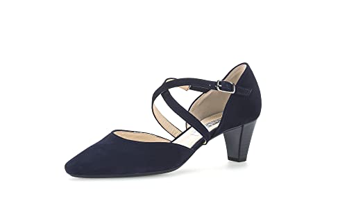 Gabor Damen Riemchen Pumps, Frauen Absatzschuhe,feine halteriemen,elegant,Atlantik,41 EU / 7.5 UK von Gabor
