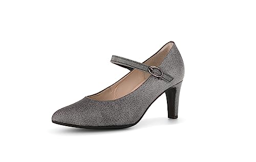 Gabor Damen Riemchen Pumps, Frauen Absatzschuhe,Abendschuhe,Court Shoes,stöckelschuhe,Spangenpumps,Mary-Jane,festlich,Argento,44 EU / 9.5 UK von Gabor