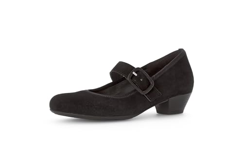 Gabor Damen Riemchen Pumps, Frauen Absatzschuhe,Komfortable Mehrweite (H),Abendschuhe,Court Shoes,stöckelschuhe,Dirndl,schwarz,39 EU / 6 UK von Gabor