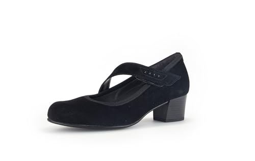 Gabor Damen Riemchen Pumps, Frauen Absatzschuhe,Komfortable Mehrweite (H),Ausgehschuhe,Abendschuhe,Court Shoes,Mary-Jane,schwarz,37 EU / 4 UK von Gabor