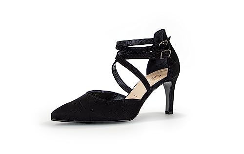 Gabor Damen Riemchen Pumps, Frauen Absatzschuhe,feine halteriemen,high Heels,hochhackige Schuhe,stoeckelschuhe,Abendschuhe,schwarz,41 EU / 7.5 UK von Gabor