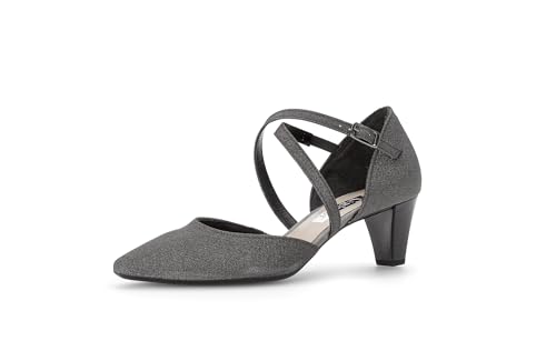 Gabor Damen Riemchen Pumps | Frauen Absatzschuhe | feine halteriemen | elegant | high Heels | Heels | hochhackige Schuhe | Argento | 37 EU - 4 UK von Gabor