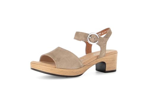 Gabor Damen Riemchensandalen, Frauen Sandalen,Absatz,Sommerschuhe,Freizeitschuhe,offene Schuhe,Strandschuhe,sesamo (S.Holz),40 EU / 6.5 UK von Gabor