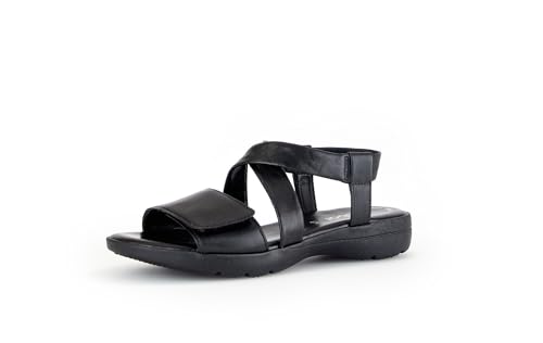 Gabor Damen Riemchensandalen, Frauen Sandalen,Best Fitting,Freizeitschuhe,offene Schuhe,Strandschuhe,Sandaletten,schwarz (Uni),37.5 EU / 4.5 UK von Gabor