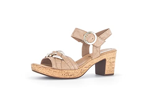 Gabor Damen Riemchensandalen, Frauen Sandalen,Best Fitting,Sandaletten,Sommersandalen,Sommerschuhe,Caramel(marmoriert),40.5 EU / 7 UK von Gabor