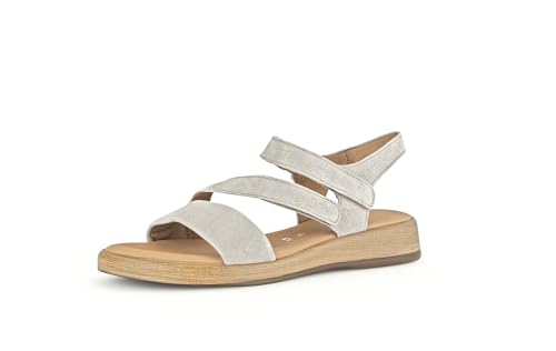 Gabor Damen Riemchensandalen, Frauen Sandalen,Leichte Mehrweite (G),offene Schuhe,Strandschuhe,Sandaletten,bequem,flach,Muschel,36 EU / 3.5 UK von Gabor