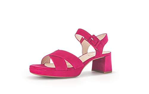 Gabor Damen Riemchensandalen, Frauen Sandalen,Leichte Mehrweite (G),sandaletten,sommersandalen,sommerschuhe,pink (LDS),40 EU / 6.5 UK von Gabor