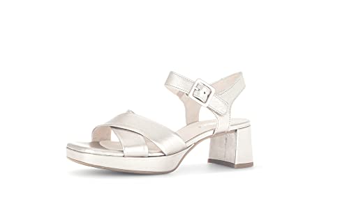 Gabor Damen Riemchensandalen, Frauen Sandalen,Leichte Mehrweite (G),sandaletten,sommersandalen,sommerschuhe,puder (LDS),37.5 EU / 4.5 UK von Gabor