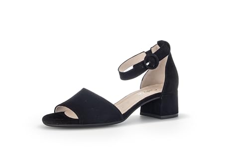 Gabor Damen Riemchensandalen, Frauen Sandalen,Leichte Mehrweite (G),Sommersandalen,Sommerschuhe,Freizeitschuhe,schwarz (LDS),38.5 EU / 5.5 UK von Gabor