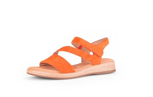 Gabor Damen Riemchensandalen, Frauen Sandalen,Leichte Mehrweite (G),strandschuhe,sandaletten,sommersandalen,bequem,mandarine,38 EU / 5 UK von Gabor