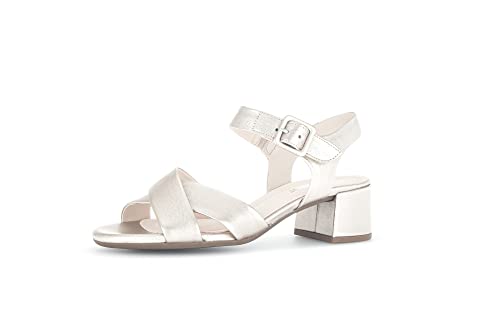 Gabor Damen Riemchensandalen, Frauen Sandalen,Moderate Mehrweite (G),Freizeitschuhe,offene Schuhe,Strandschuhe,Puder (LDS),40.5 EU / 7 UK von Gabor