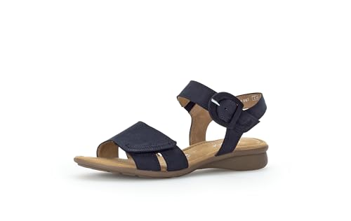 Gabor Damen Riemchensandalen, Frauen Sandalen,Moderate Mehrweite (G),freizeitschuhe,offene schuhe,strandschuhe,sandaletten,blue,42 EU / 8 UK von Gabor