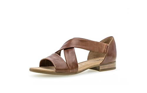 Gabor Damen Riemchensandalen, Frauen Sandalen,Moderate Mehrweite (G),sandaletten,sommersandalen,flach,sommerschuhe,peanut,39 EU / 6 UK von Gabor