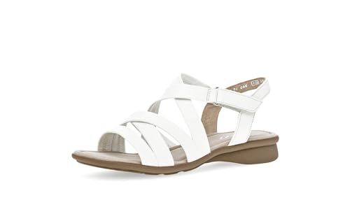 Gabor Damen Riemchensandalen, Frauen Sandalen,Moderate Mehrweite (G),sommerschuhe,freizeitschuhe,offene schuhe,weiss,42 EU / 8 UK von Gabor