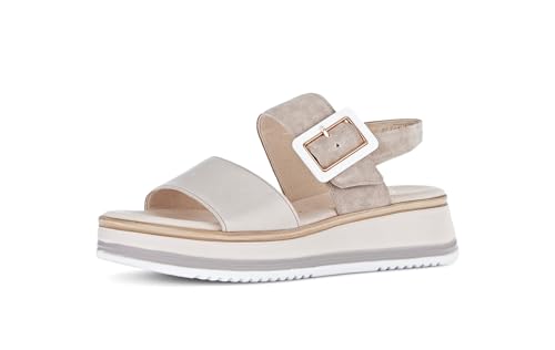 Gabor Damen Riemchensandalen, Frauen Sandalen,Sandaletten,Sommersandalen,bequem,flach,Sommerschuhe,Freizeitschuhe,Puder/oasi (LDS),35.5 EU / 3 UK von Gabor