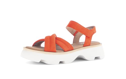Gabor Damen Riemchensandalen, Frauen Sandalen,Sommersandalen,Sommerschuhe,Freizeitschuhe,offene Schuhe,Strandschuhe,Absatz,Pumpkin,38 EU / 5 UK von Gabor
