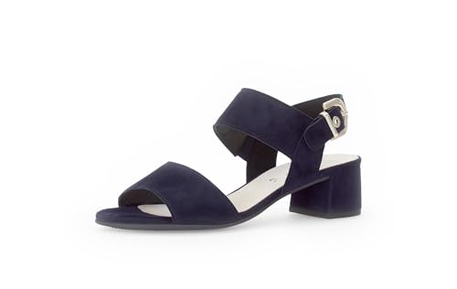 Gabor Damen Riemchensandalen, Frauen Sandalen,Sommerschuhe,Freizeitschuhe,offene Schuhe,Strandschuhe,Absatz,Atlantik (bezogen),38 EU / 5 UK von Gabor