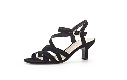 Gabor Damen Riemchensandalen, Frauen Sandalen,Sommerschuhe,Freizeitschuhe,offene Schuhe,Strandschuhe,Sandaletten,schwarz (Gold),38 EU / 5 UK von Gabor