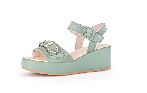 Gabor Damen Riemchensandalen, Frauen Sandalen,halteriemen,sommerschuhe,freizeitschuhe,offene schuhe,strandschuhe,riemen,menta,38 EU / 5 UK von Gabor