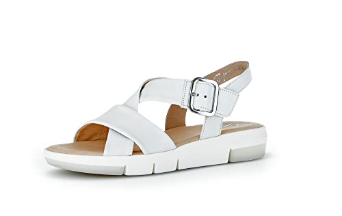 Gabor Damen Riemchensandalen, Frauen Sandaletten,Best Fitting,Sommerschuhe,Freizeitschuhe,offene Schuhe,Strandschuhe,bequem,Weiss,41 EU / 7.5 UK von Gabor
