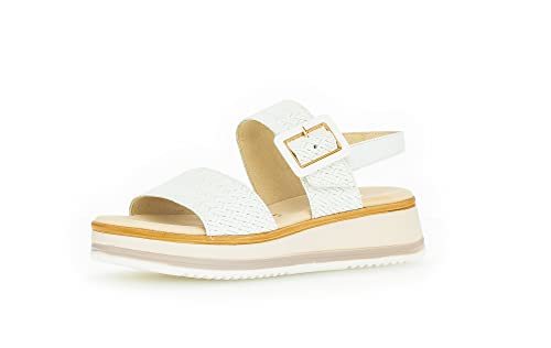 Gabor Damen Riemchensandalen, Frauen Sandaletten,Moderate Mehrweite (G),halteriemen,women's,woman,lady,ladies,weiss (LDS),38.5 EU / 5.5 UK von Gabor