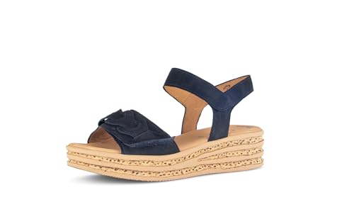 Gabor Damen Sandaletten, Frauen Sandalen,Best Fitting,Freizeitschuhe,offene Schuhe,Strandschuhe,elegant,Atlantik(So.Natur),41 EU / 7.5 UK von Gabor