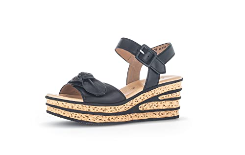 Gabor Damen Sandaletten, Frauen Sandalen,Best Fitting,Sommerschuhe,Freizeitschuhe,offene Schuhe,Strandschuhe,schwarz (So.schw.),38 EU / 5 UK von Gabor