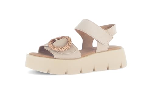Gabor Damen Sandaletten, Frauen Sandalen,Best Fitting,Strandschuhe,Sommersandalen,bequem,flach,Sommerschuhe,Caramel (Uni),39 EU / 6 UK von Gabor