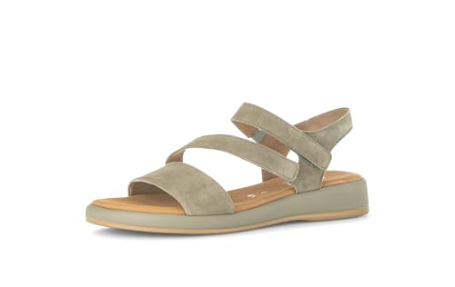 Gabor Damen Sandaletten, Frauen Sandalen,Moderate Mehrweite (G),Sommersandalen,bequem,flach,Sommerschuhe,Freizeitschuhe,Schilf,40.5 EU / 7 UK von Gabor