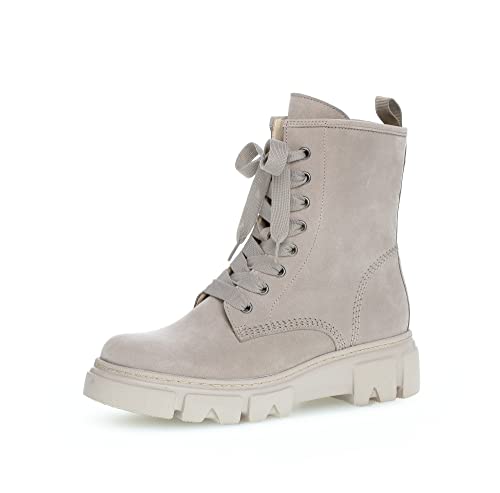 Gabor Damen Schnürstiefeletten, Frauen Stiefeletten,Winterstiefeletten,Winterschuhe,warm,gefüttert,Boots,Stiefel,leinen (dust),42.5 EU / 8.5 UK von Gabor