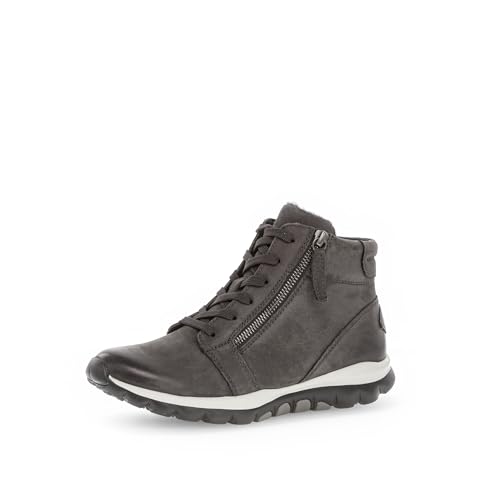 Gabor Damen Schnürstiefeletten, Frauen Stiefeletten,uebergangsstiefel,schnürboots,Winterstiefeletten,warm,Boots,Dark-Grey (Mel.),43 EU / 9 UK von Gabor