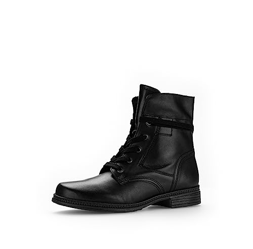 Gabor Damen Schnürstiefeletten | Frauen Stiefeletten | Wechselfußbett | Best Fitting | Booties | halbstiefel | schwarz (schwarz) | 43 EU - 9 UK von Gabor