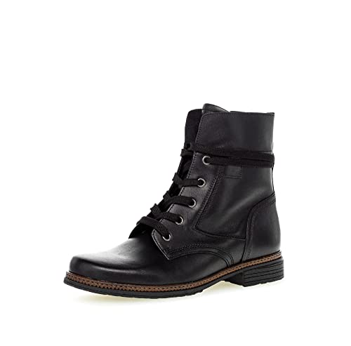Gabor Damen Schnürstiefeletten | Frauen Stiefeletten | Wechselfußbett | Best Fitting | Winterschuhe | Boots | schwarz (Ra.cogn.) | 38 EU - 5 UK von Gabor