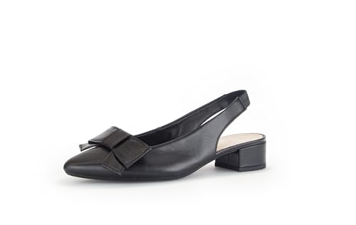 Gabor Damen Slingpumps, Frauen Absatzschuhe,slingback,leder,knöchelriemchen,büro-pumps,office,bequem,elegant,high heels,schwarz,37 EU / 4 UK von Gabor