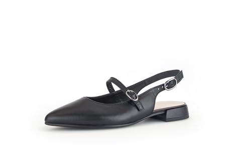 Gabor Damen Slingpumps, Frauen Absatzschuhe,slingback,leder,knöchelriemchen,büro-pumps,office,bequem,elegant,high heels,schwarz,37 EU / 4 UK von Gabor