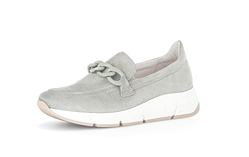 Gabor Damen Slipper, Frauen Halbschuhe,Wechselfußbett,Moderate Mehrweite (G),Loafer,Mokassins,Slip-ons,Slides,Pino (Uni),40.5 EU / 7 UK von Gabor