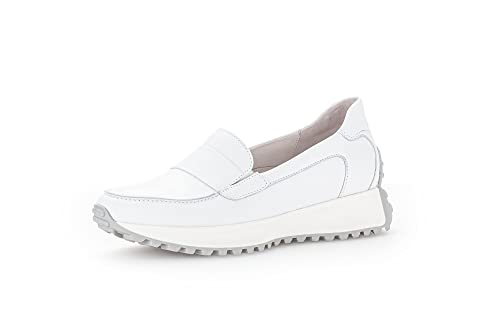 Gabor Damen Slipper, Frauen Halbschuhe,Wechselfußbett,Mokassins,Slip-ons,Slides,Schlupfschuhe,schluepfschuhe,Loafer,Weiss,39 EU / 6 UK von Gabor