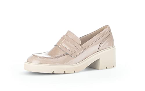 Gabor Damen Slipper, Frauen Halbschuhe,Wechselfußbett,Slides,Schlupfschuhe,schluepfschuhe,Loafer,Mokassins,Kiesel (beige),38.5 EU / 5.5 UK von Gabor