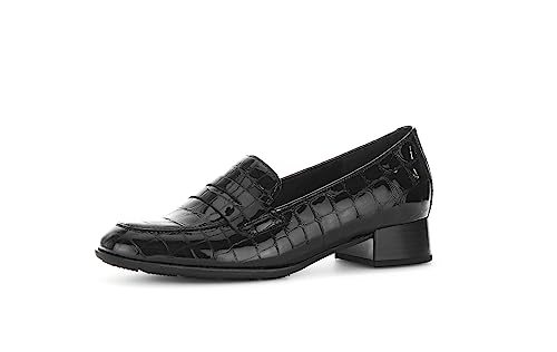 Gabor Damen Slipper, Frauen Slip On,Halbschuhe,Slides,Schlupfschuhe,schluepfschuhe,Loafer,College Schuhe,Businessschuhe,schwarz,37.5 EU / 4.5 UK von Gabor